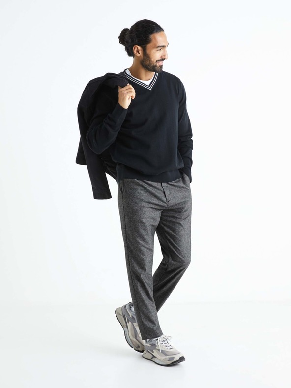 Celio Pulover negru pentru bărbați Celio Beretro