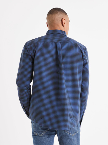 Celio Cămașă în carouri albastră pentru bărbați Celio