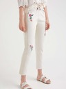 Desigual Pantaloni Cream Floral pentru femei Desigual Lita