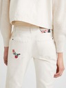 Desigual Pantaloni Cream Floral pentru femei Desigual Lita