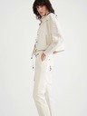 Desigual Pantaloni Cream Floral pentru femei Desigual Lita