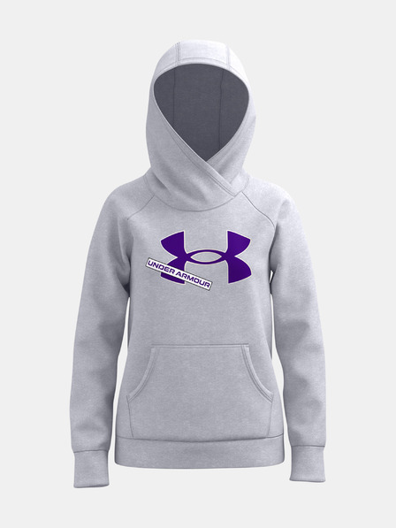 Under Armour Bluză fete Under Armour Rival Fleece Logo Hoodie