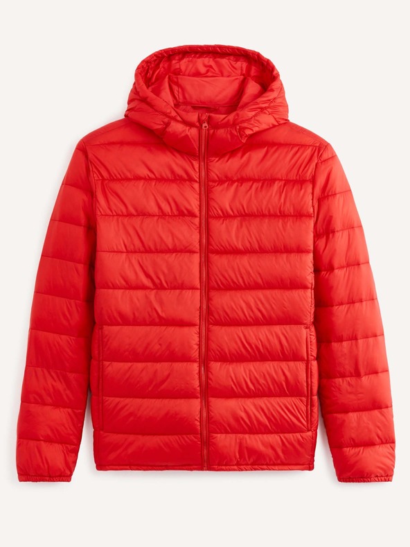 Celio Jachetă ușoară matlasată roșie pentru bărbați Celio Vububble