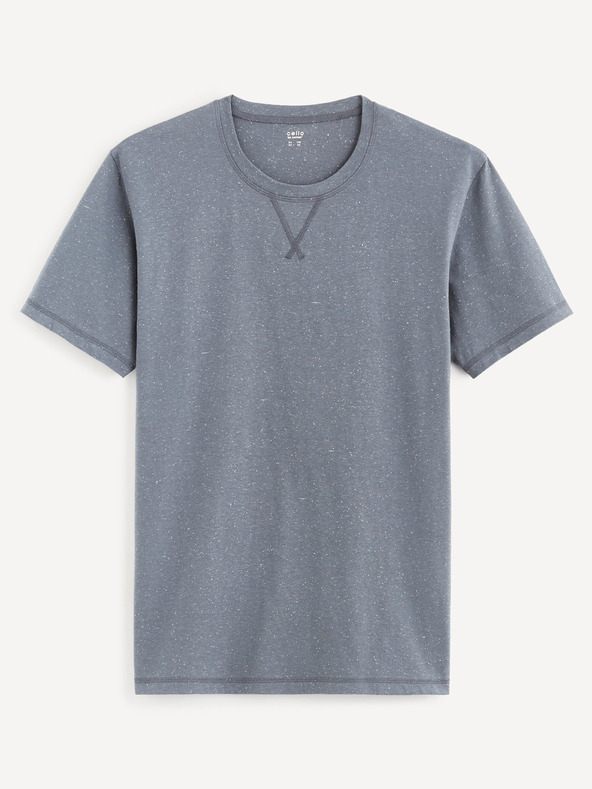 Celio Tricou basic albastru pentru bărbați Celio Beneps