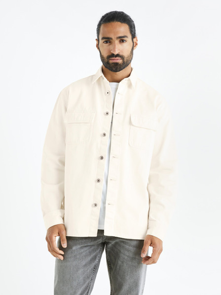 Celio Cămașă din denim bej pentru bărbați Celio Battery