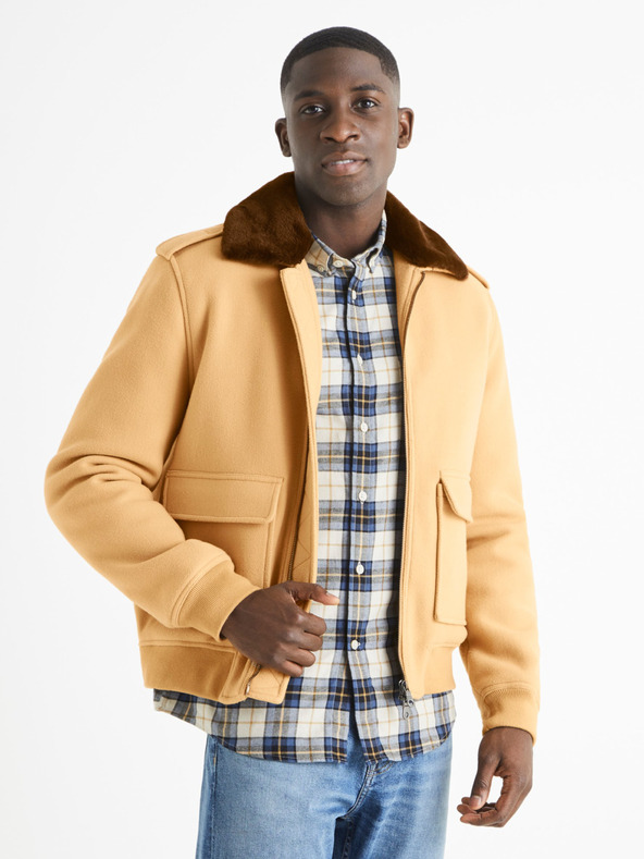 Celio Jachetă bărbătească bej Celio Buaviat
