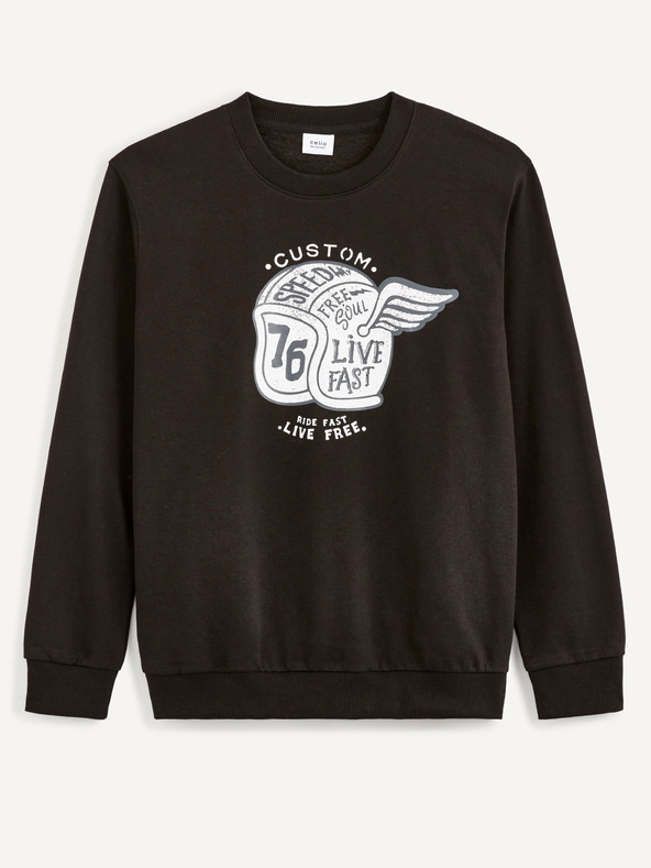 Celio Hanorac negru imprimat pentru bărbați Celio Beprice