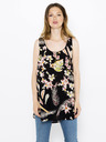 CAMAIEU Top negru cu motive florale CAMAIEU