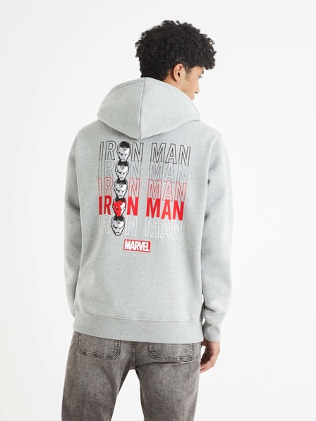 Celio Hanorac imprimat Celio Iron Man gri deschis pentru bărbați