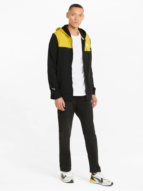 Puma Hanorac sport galben și negru pentru bărbați Puma