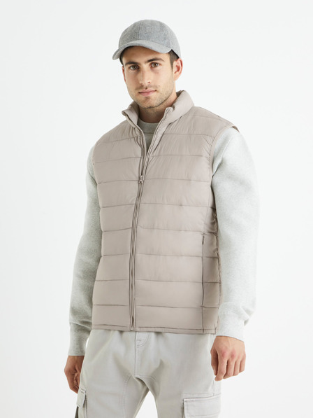 Celio Vestă matlasată pentru bărbați, gri deschis Celio Bulock