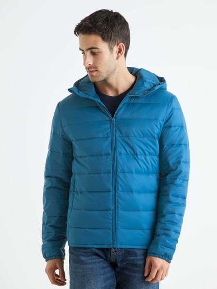 Celio Jachetă ușoară matlasată albastră pentru bărbați Celio