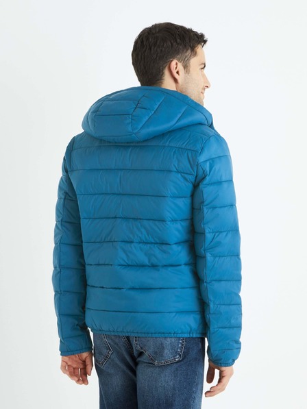 Celio Jachetă ușoară matlasată albastră pentru bărbați Celio
