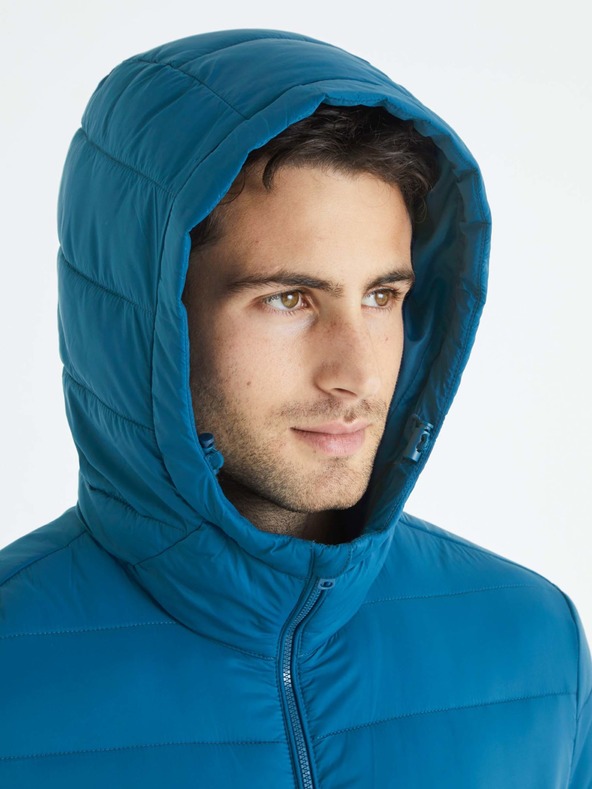 Celio Jachetă ușoară matlasată albastră pentru bărbați Celio