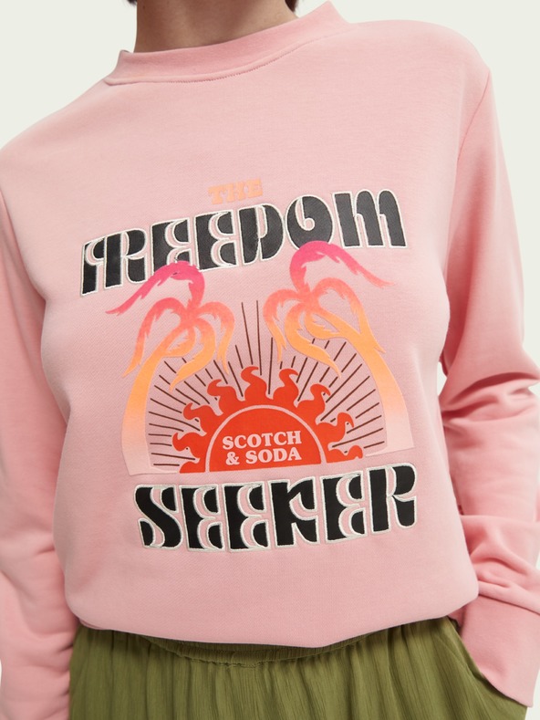 Scotch & Soda Hanorac Scotch & Soda roz pentru femei