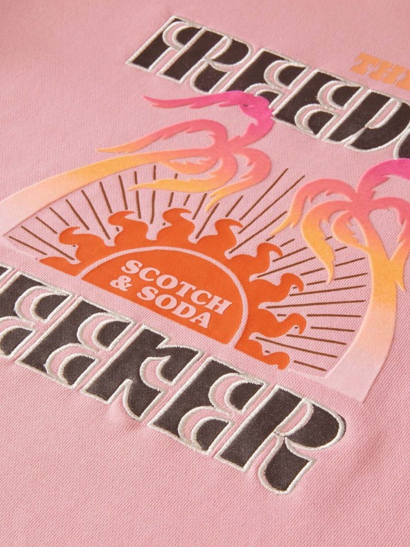 Scotch & Soda Hanorac Scotch & Soda roz pentru femei