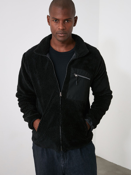 Trendyol Sweatshirt negru pentru bărbați Trendyol
