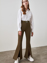Trendyol Pantaloni pentru femei kaki cu curea Trendyol