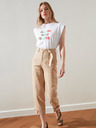 Trendyol Pantaloni scurți bej cu buzunare pentru femei Trendyol
