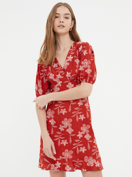 Trendyol Brick Rochie scurtă cu flori pentru femei Trendyol
