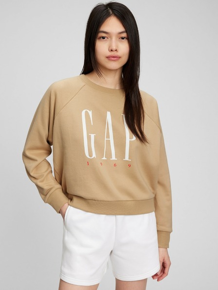 GAP Hanorac vintage soft cu logo și fermoar GAP