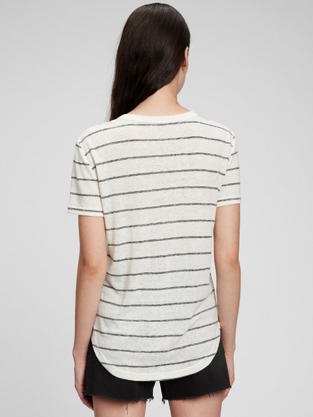GAP Tricou din in cu dungi GAP