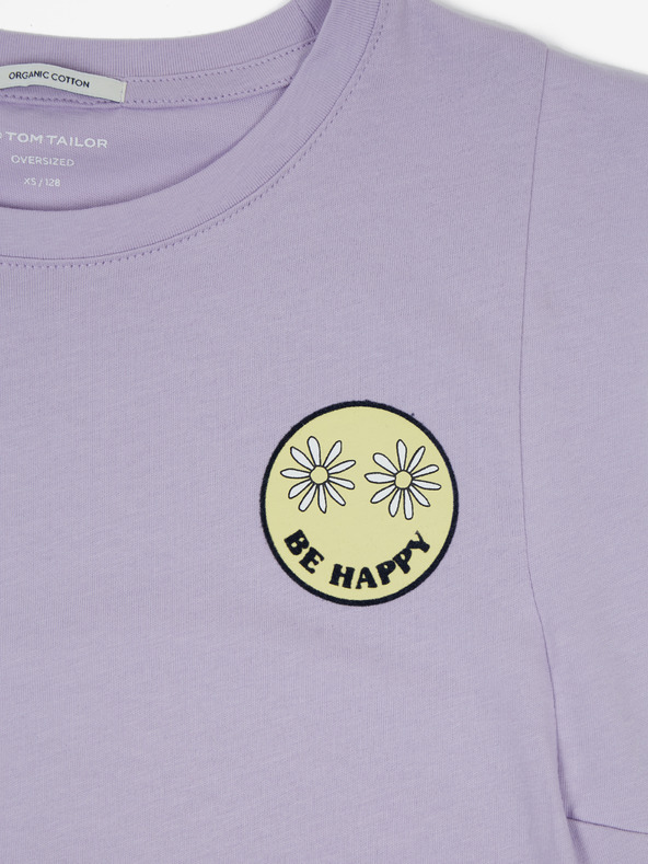 Tom Tailor Tricou pentru fete Tom Tailor mov deschis