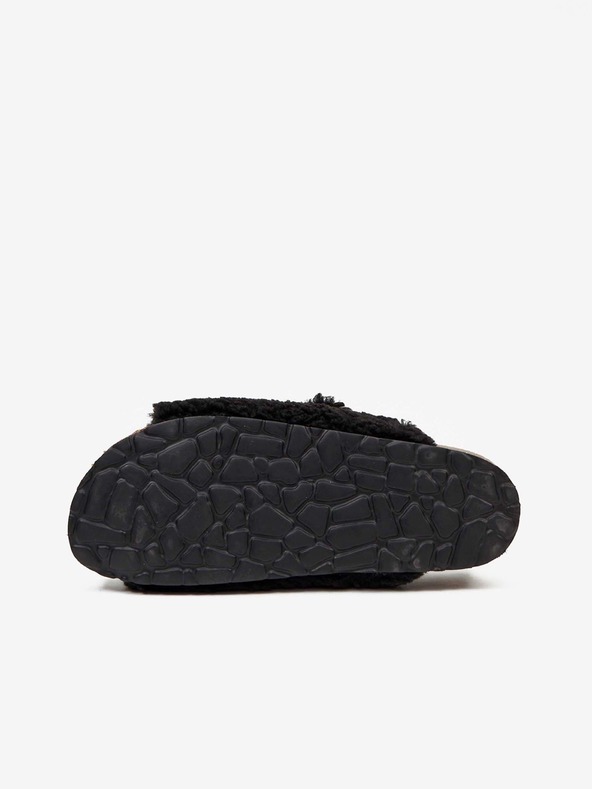 Replay Papuci negri din blană artificială pentru femei Replay