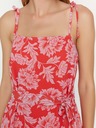 Trendyol Rochie midi cu bretele florale roșii Trendyol