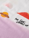 Scotch & Soda Tricou pentru fete cu imprimeu alb și roz Scotch & Soda