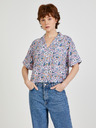 Vans Tricou cu model pentru femei albastru și roz VANS Retro Floral