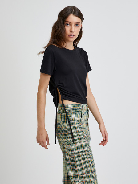 Noisy May Negru Cropped Shirt Noisy May Line