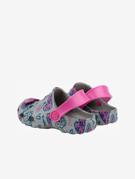 COQUI Grey Girls Patterned Slippers Coqui Little Frog