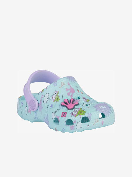 COQUI Mint Baby Patterned Papuci Coqui Little Frog