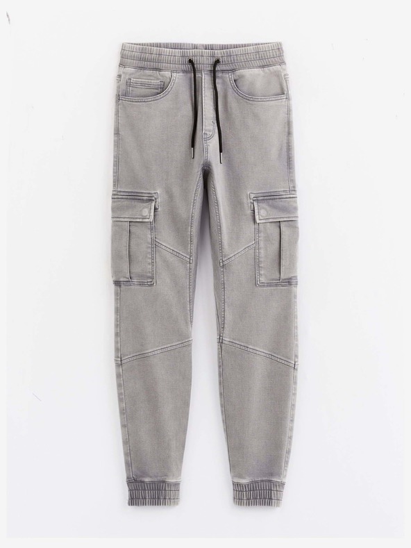 Celio Pantaloni pentru bărbați gri deschis Celio