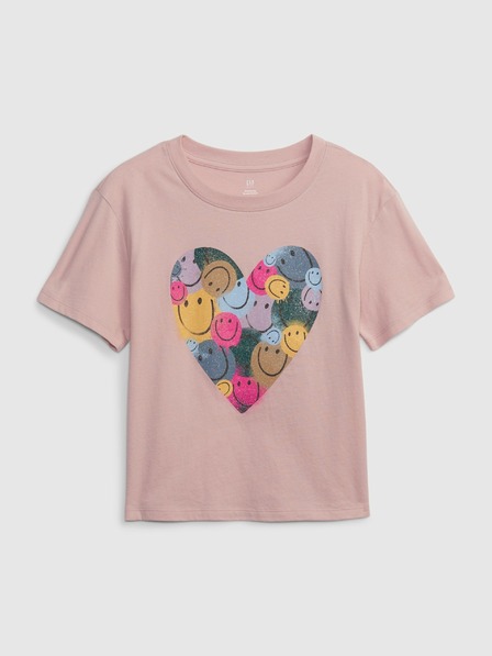 GAP Tricou organic pentru copii cu inimioare GAP
