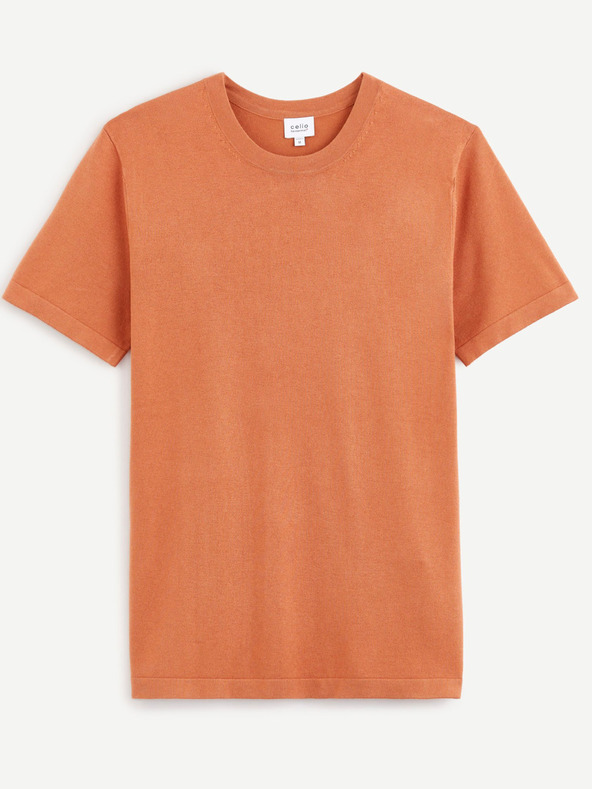 Celio Tricou basic maroniu pentru bărbați Celio Be1stee
