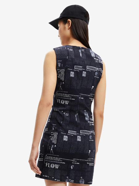 Desigual Rochie cu model Desigual Lea negru, damă
