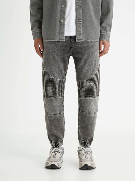 Celio Pantaloni denim gri pentru bărbați Celio
