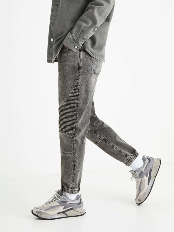 Celio Pantaloni denim gri pentru bărbați Celio