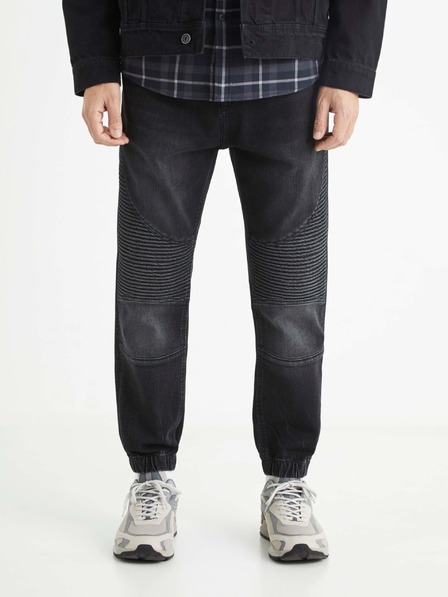 Celio Pantaloni denim negri pentru bărbați Celio