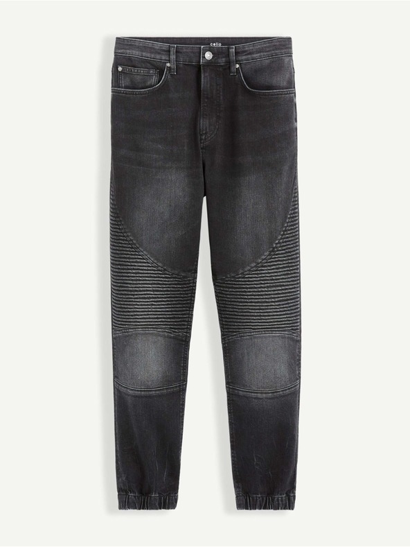 Celio Pantaloni denim negri pentru bărbați Celio
