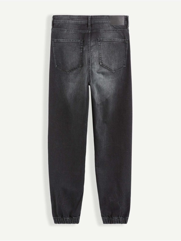 Celio Pantaloni denim negri pentru bărbați Celio