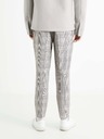 Celio Pantaloni bărbătești croiți în carouri gri Celio 24H Avocheck