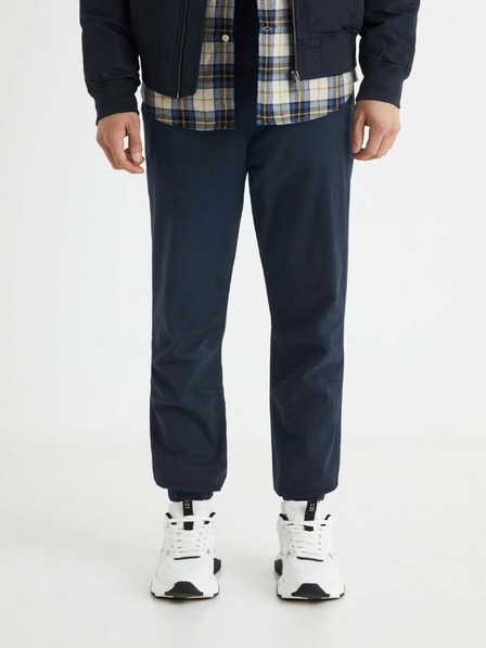 Celio Pantaloni de bărbați albastru închis Celio