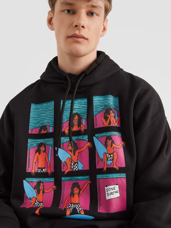 O'Neill Hanorac O'Neill Progressive Hoodie negru pentru bărbați