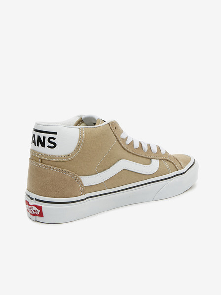 Vans Adidași de gleznă bej pentru femei cu detalii din piele întoarsă VANS UA Mid Skool 37