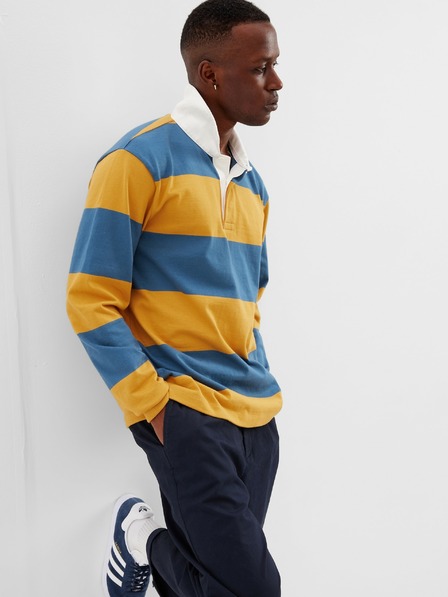 GAP Tricou polo în dungi rugby GAP