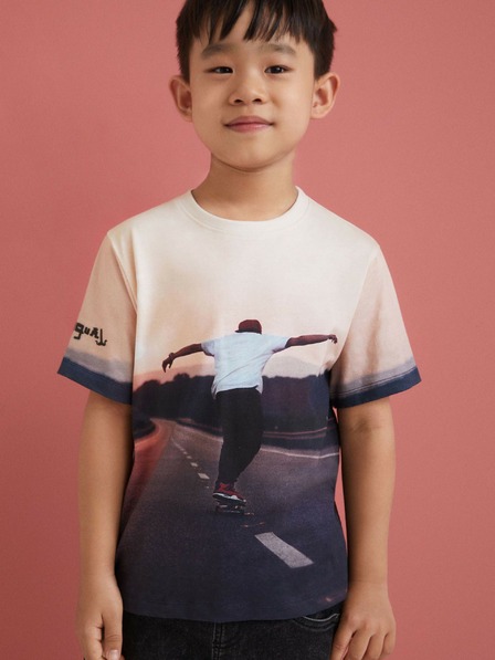 Desigual Tricou Desigual Kiwi roz deschis pentru băieți