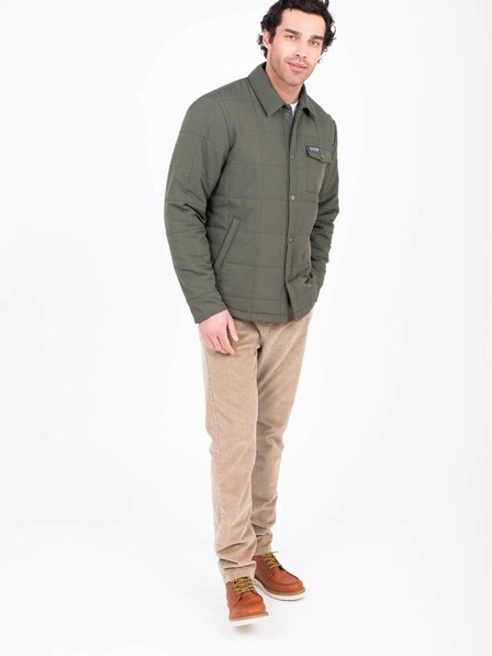 Brakeburn Jachetă cămașă ușoară kaki pentru bărbați Brakeburn